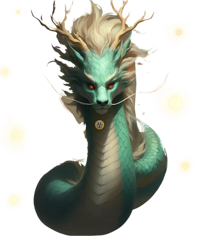 Operalon, drawn as a jade sky-serpent